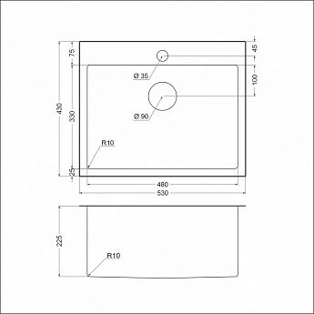 картинка Мойка для кухни Emar EMB-115 PVD Nano Satine 