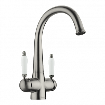 картинка Смеситель Omoikiri OKINAWA-2-SI нержавеющая сталь 