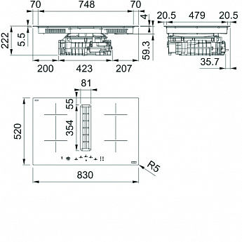 картинка Индукционная варочная панель Franke FMA 8372 4RC HI 
