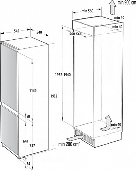 картинка Встраиваемый холодильник Gorenje NRKI519141 