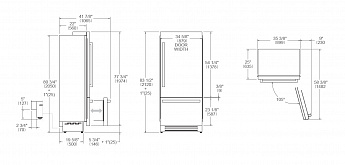 картинка Холодильник Bertazzoni REF905BBRXTT  картинка Холодильник Bertazzoni REF905BBRXTT