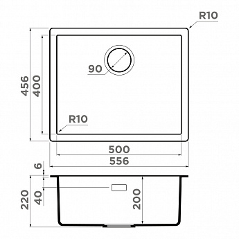 картинка Кухонная мойка Omoikiri YAMAKAWA-55-U/I 