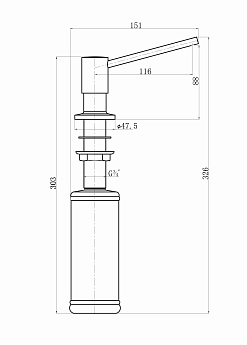 картинка Дозатор для мыла Florentina МАРКО 