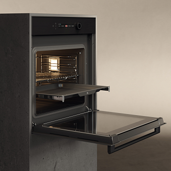 картинка Электрический духовой шкаф с функцией СВЧ Asko OCM56BGH черный 