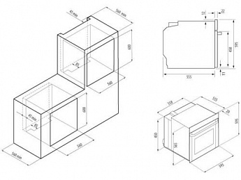 картинка Электрический духовой шкаф Krona BELCANTO 60 IX нержавеющая сталь 