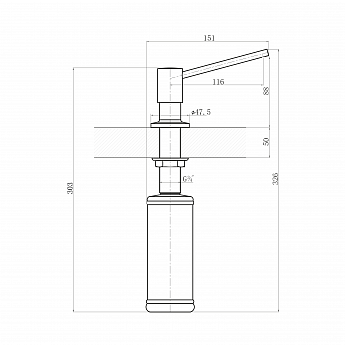картинка Дозатор для мыла Florentina МАРКО 