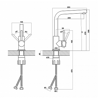 картинка Смеситель Florentina ДЕЛЬТА 