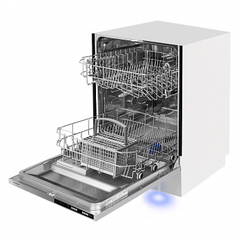 картинка Посудомоечная машина встраиваемая Maunfeld MLP60020 Light Beam нержавеющая сталь 