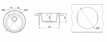 картинка Мойка для кухни Dr. Gans Smart ПИОН-480 