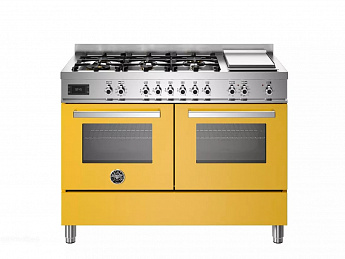 картинка Комбинированная кухонная плита Bertazzoni PRO126G2EGIT жёлтая 