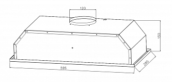 картинка Кухонная вытяжка Weissgauff Box 600 Inox 