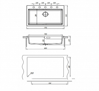 картинка Мойка Florentina РОМИЯ-770 