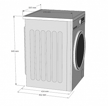 картинка Стиральная машина с паром Korting KWM 53LS1278 S 