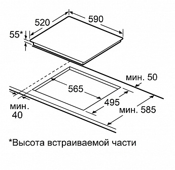 картинка Индукционная варочная панель Maunfeld CVI594SB2BKF Inverter  картинка Индукционная варочная панель Maunfeld CVI594SB2BKF Inverter