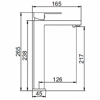 картинка |Discount|Смеситель Gerhans k11125 хром 