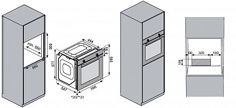 картинка Электрический духовой шкаф Kuppersberg HO 603 B черный   картинка Электрический духовой шкаф Kuppersberg HO 603 B черный