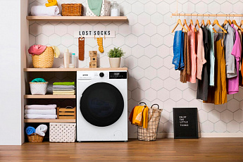 картинка Стиральная машина с сушкой и паром Gorenje W1D2A854ADPS 