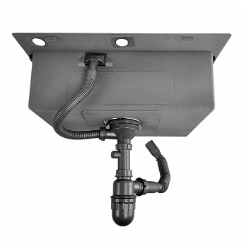 картинка Комплект Emar Satine (мойка, смеситель, дозатор, корзина) 