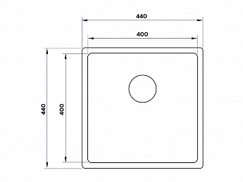 картинка Мойка Longran TECHNO TEB400.400-GT10P 