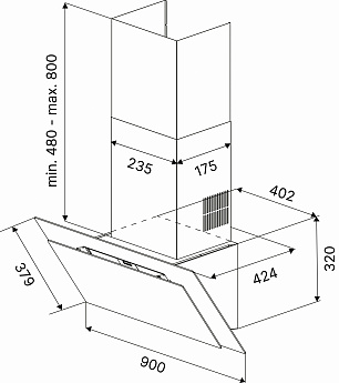картинка Кухонная вытяжка Kuppersbusch DW 9250.0 S 