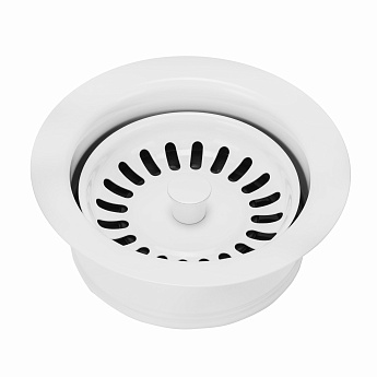 картинка Металлическая горловина с ситечком Bone Crusher белая  