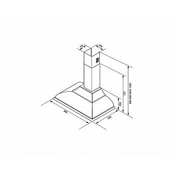 картинка Кухонная вытяжка Smeg KC19POE кремовый 