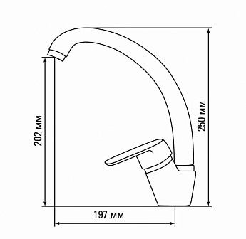 картинка Смеситель Gerdamix SKS2 (DG) 