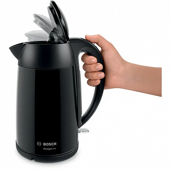 картинка Чайник электрический Bosch TWK3P423 черный  картинка Чайник электрический Bosch TWK3P423 черный