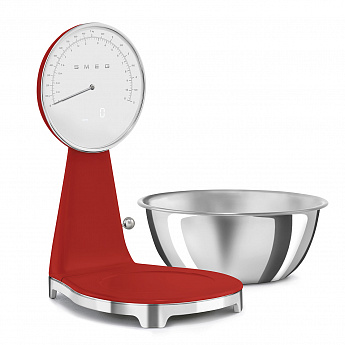 картинка Кухонные весы Smeg KSF01RDWW  картинка Кухонные весы Smeg KSF01RDWW