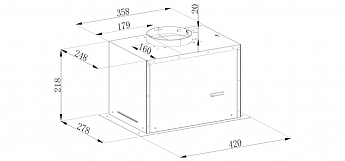 картинка Кухонная вытяжка Weissgauff Dubhe 450 White 