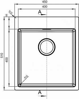 картинка Мойка для кухни Florentina ЛОГИКА-HM 450 