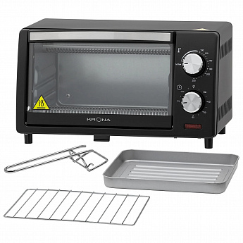 картинка Мини-печь Krona OFEN 10 BL черный  картинка Мини-печь Krona OFEN 10 BL черный