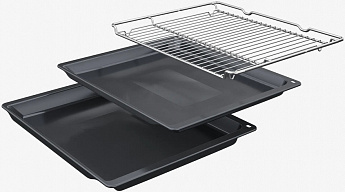 картинка Электрический духовой шкаф Bosch HBG7341B1 черный 