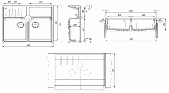 картинка Мойка для кухни Florentina Вилладжио 