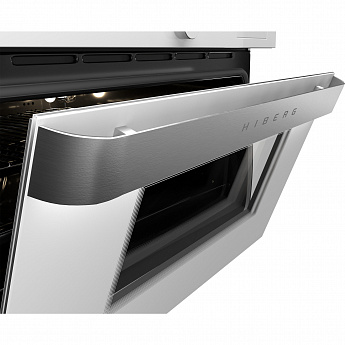картинка Электрический духовой шкаф с функцией пароварки и СВЧ Hiberg MS-VM 5115 W SMART  картинка Электрический духовой шкаф с функцией пароварки и СВЧ Hiberg MS-VM 5115 W SMART