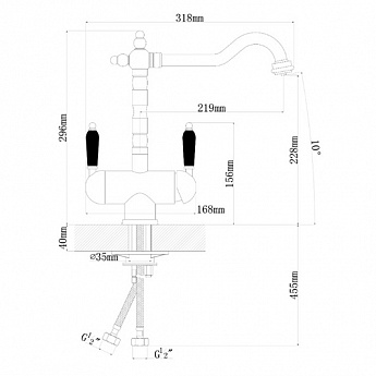 картинка Смеситель Florentina АРИЯ 