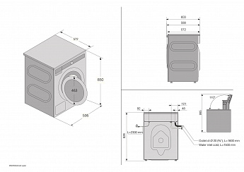 картинка Комплект Asko Classic 18 (W1084BW, T108HBW, HS60W) 
