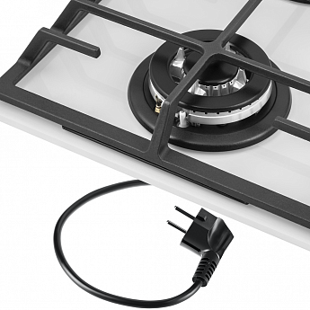 картинка Газовая варочная панель Maunfeld EGHG.32.63CW/G белый  картинка Газовая варочная панель Maunfeld EGHG.32.63CW/G белый