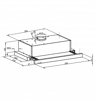 картинка |Discount| Кухонная вытяжка Lex HOGAN 600 INOX 
