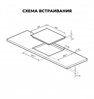 картинка Варочная панель Lex EVH 640A BL  картинка Варочная панель Lex EVH 640A BL