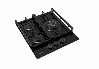 картинка Газовая варочная панель Midea MG449TGB черная  картинка Газовая варочная панель Midea MG449TGB черная