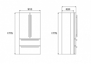картинка Отдельностоящий холодильник Bertazzoni REF904FFNXTC 