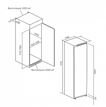 картинка Холодильник Kuppersberg SRB 1781 