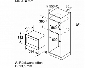 картинка Микроволновая печь встраиваемая Bosch BFL7221W1 