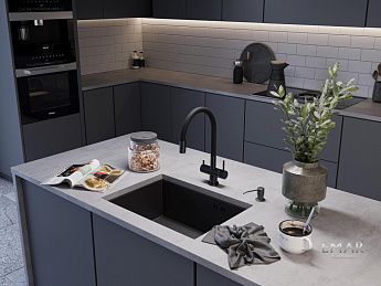 картинка Мойка для кухни Emar EMB-132 PVD Nano Dark 