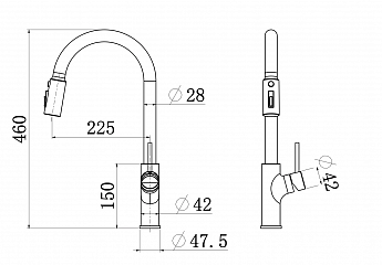 картинка Смеситель LONGRAN LM2171, Black 