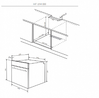 картинка Электрический духовой шкаф Kuppersberg HF 614 BB 
