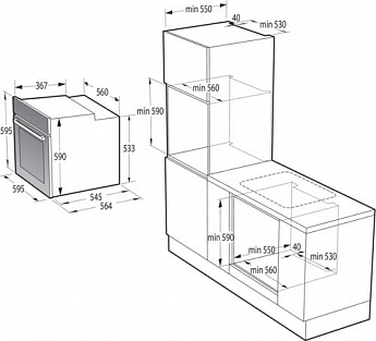 картинка Духовой шкаф с функцией пара Gorenje BOS6737E09WG белый  картинка Духовой шкаф с функцией пара Gorenje BOS6737E09WG белый