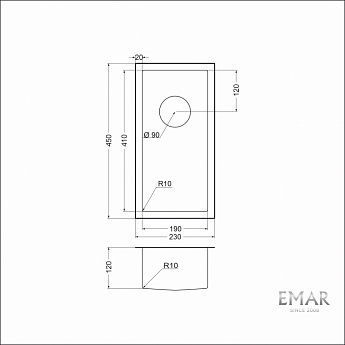 картинка Мойка для кухни Emar EMB-126A PVD Nano Coppery  картинка Мойка для кухни Emar EMB-126A PVD Nano Coppery