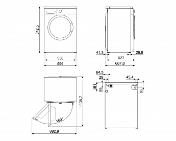 картинка Стиральная машина Smeg WM3T24RU  картинка Стиральная машина Smeg WM3T24RU